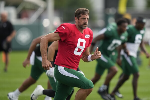 Aaron Rodgers introduced as New York Jets quarterback: 'This is a
