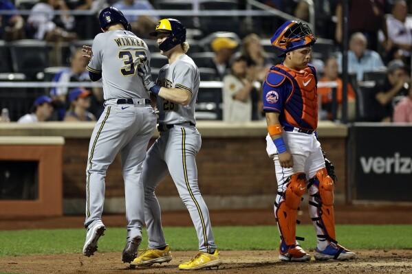 Joey Wiemer home run lifts Brewers past scuffling Mets