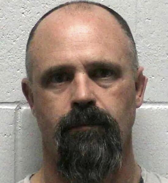 FILE - This photo provided by Lyon County Detention Center shows Troy Driver, 41, of Fallon, Nev., following his arrest Friday, March 25, 2022. Lawyers for Driver, who is accused of kidnapping and killing a Fernley teenager are seeking to dismiss the murder charge by arguing he can't be tried in Lyon County because she was killed in a neighboring county. Troy Driver's public defenders filed the motion to dismiss Thursday, June 30, 2022.(Lyon County Sheriff's Office via AP, File)