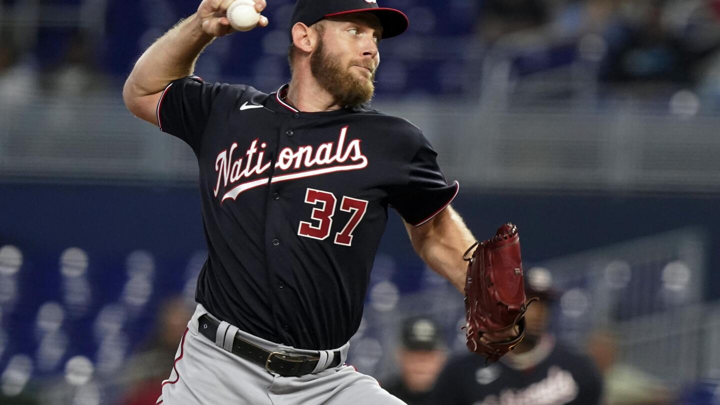 Nationals' Strasburg heading back to injured list after one start