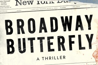 This cover image released by Thomas & Mercer shows "Broadway Butterfly" by Sara Divello. (Thomas & Mercer via AP)