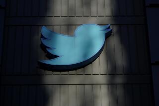 FILE - A sign at Twitter headquarters is shown in San Francisco on Nov. 18, 2022. The Los Angeles District Attorney has left Twitter due to barrage of “vicious” homophobic attacks that were not removed by the social media platform even after they were reported, the office confirmed on Thursday, June 8, 2023. (AP Photo/Jeff Chiu, File)