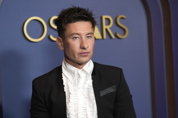 Barry Keoghan arrives at the Governors Awards on Tuesday, Jan. 9, 2024, at the Dolby Ballroom in Los Angeles. (AP Photo/Chris Pizzello)
