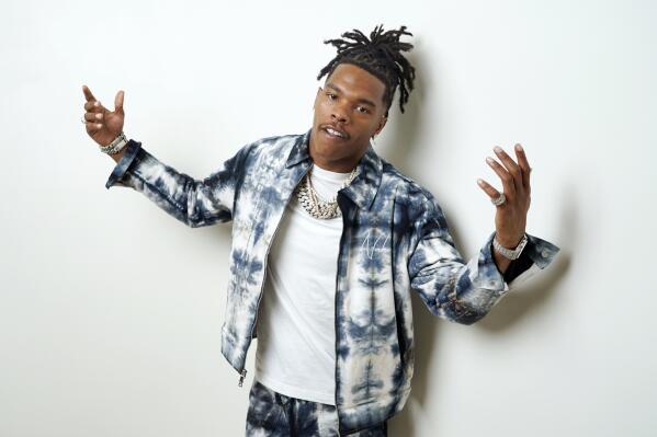 Rapper Lil Baby poses for a portrait on Wednesday, Oct. 5, 2022, in Los Angeles to promote his third studio album “It’s Only Me." (AP Photo/Chris Pizzello)