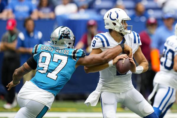 Eason efficient, Ehlinger shines late as Colts beat Panthers