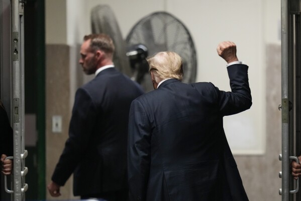 FILE - Former President Donald Trump leaves the courtroom at Manhattan criminal court, Thursday, May 30, 2024, in New York. Republicans who believe former President Donald Trump’s felony conviction was politically motivated have been increasingly echoing his calls for retribution against political enemies should he win again. Candidates, officeholders and even members of the president’s family are calling for criminal prosecutions of those on the left. (AP Photo/Seth Wenig, Pool, File)