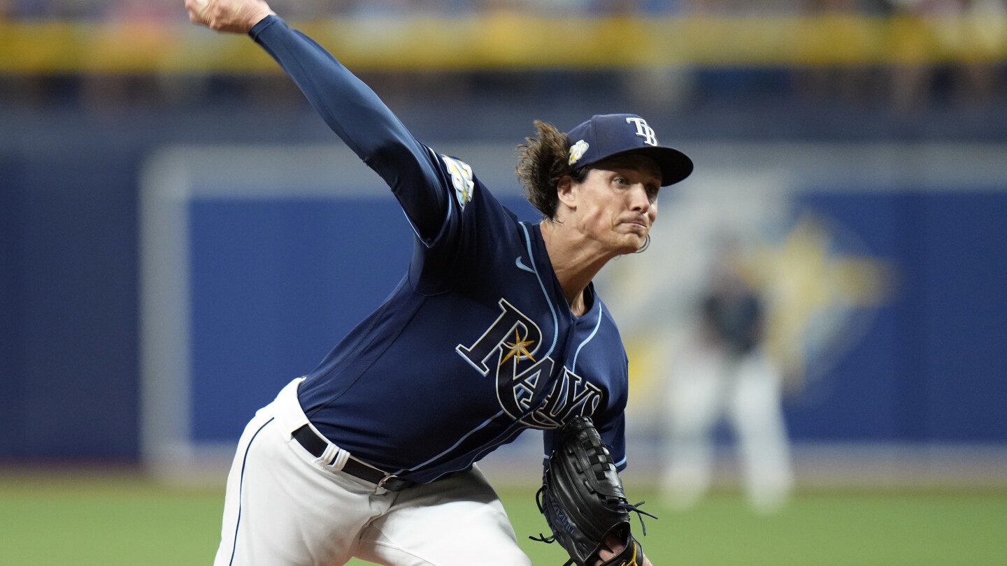 Tyler Glasnow's 12 Ks help Rays past Royals 3-1