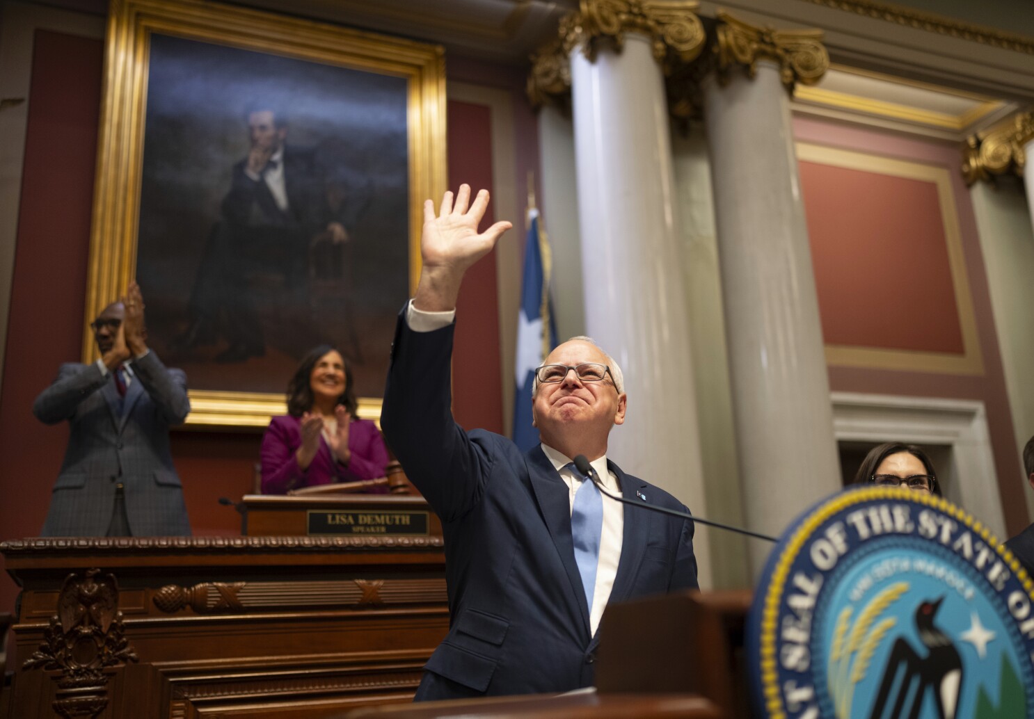 Walz vows to protect Minnesota from the 'chaos' he says Trump has unleashed