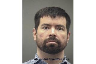 FILE - This booking photo provided by the Alexandria, Va., Sheriff's Office shows Hatchet Speed. Speed, a former Navy reservist who stormed the U.S. Capitol on Jan. 6, 2021, and expressed admiration for Adolf Hitler, was sentenced Thursday, April 13, 2023, to three years in prison on firearms charges. (Alexandria Sheriff's Office via AP, File)