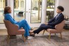 This image released by ABC News shows Robin Roberts, left, during an interview with Brittney Griner for a “20/20” special airing tonight at 10 p.m. ET on ABC. (Michael Le Brecht II/ABC News via AP)