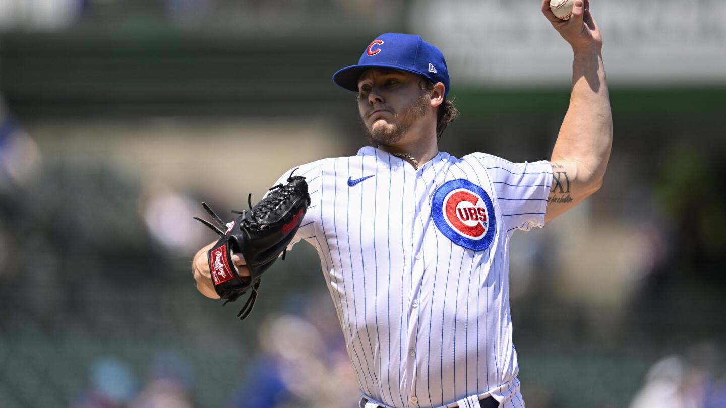 Cubs' Justin Steele diagnosed with minor strain in left forearm - Chicago  Sun-Times