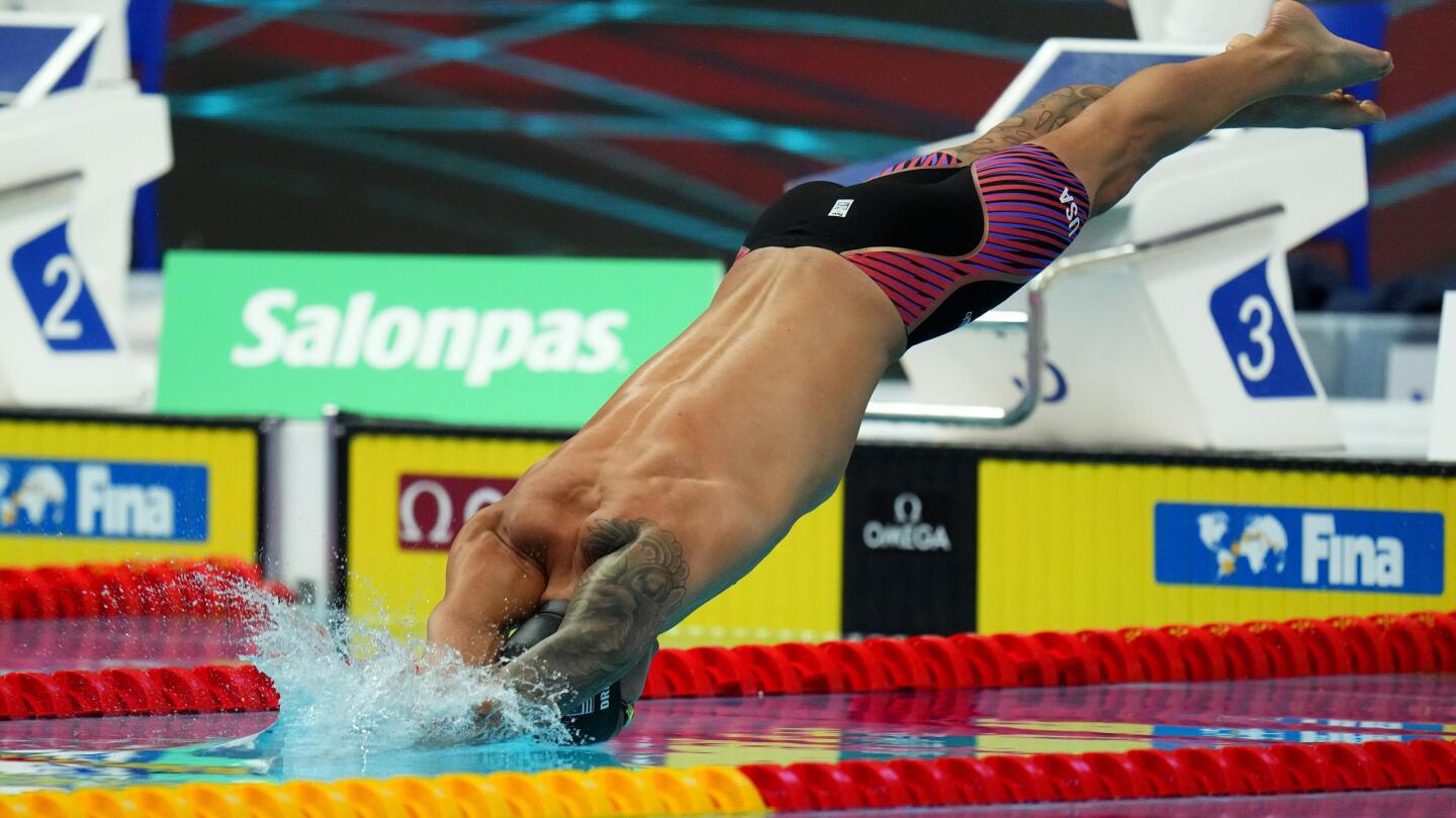 Dressel’s world swimming championships over, ‘just’ 2 golds