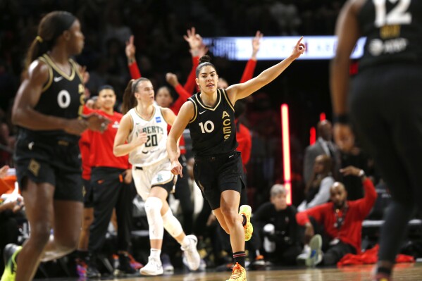 Aces, Kelsey Plum beat Chicago Sky for WNBA-record 30th win, Aces