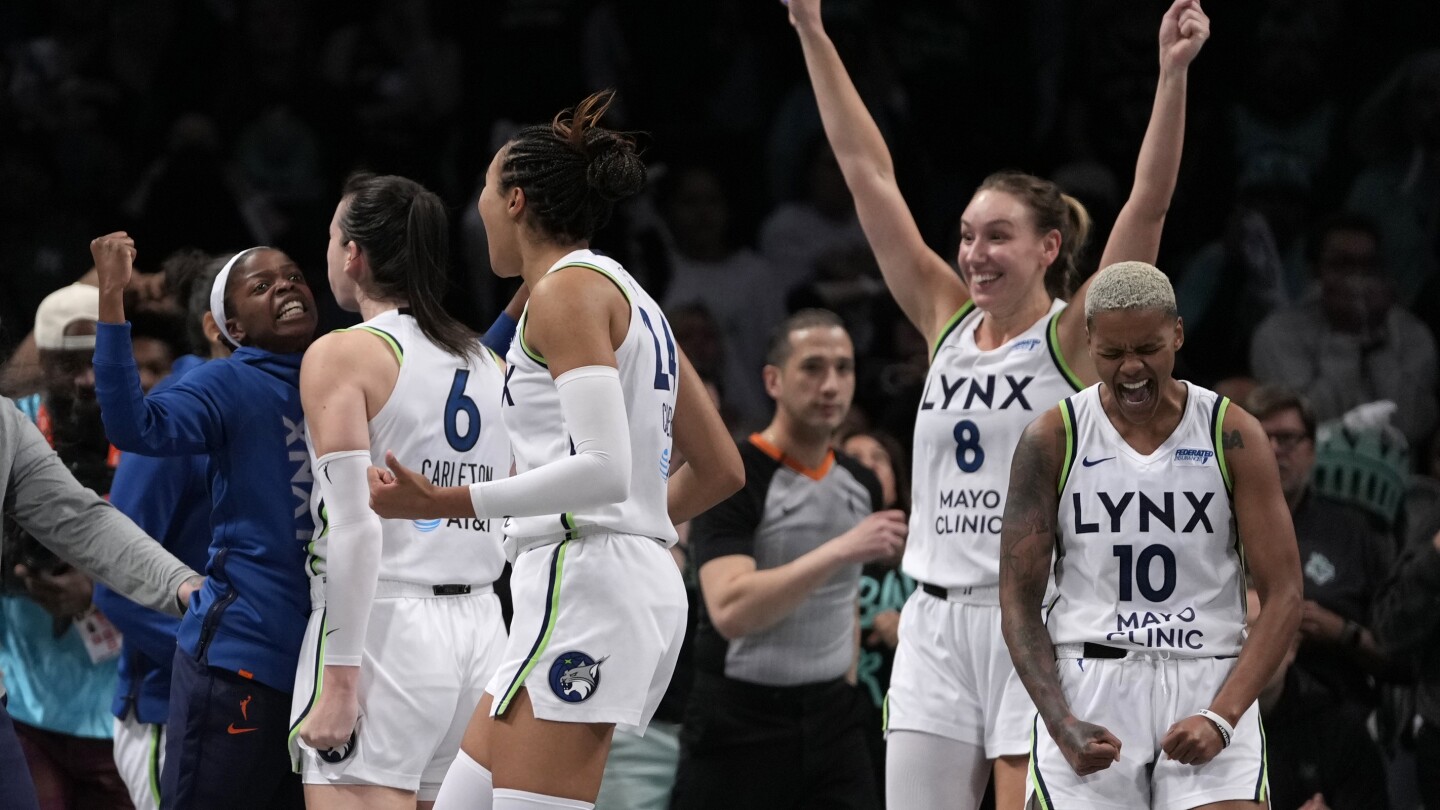 The Minnesota Lynx defeated the New York Liberty with a 95-93 overtime victory in Game 1 of the WNBA Finals