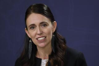 FILE - New Zealand Prime Minister Jacinda Ardern speaks during a joint press conference with Australia's Prime Minister Anthony Albanese in Sydney, Australia, July 8, 2022. New Zealand Prime Minister Chris Hipkins, who took over as leader from Ardern, announced Tuesday, April 4, 2023 he'd appointed Ardern as Special Envoy for the Christchurch Call. (AP Photo/Rick Rycroft, File)