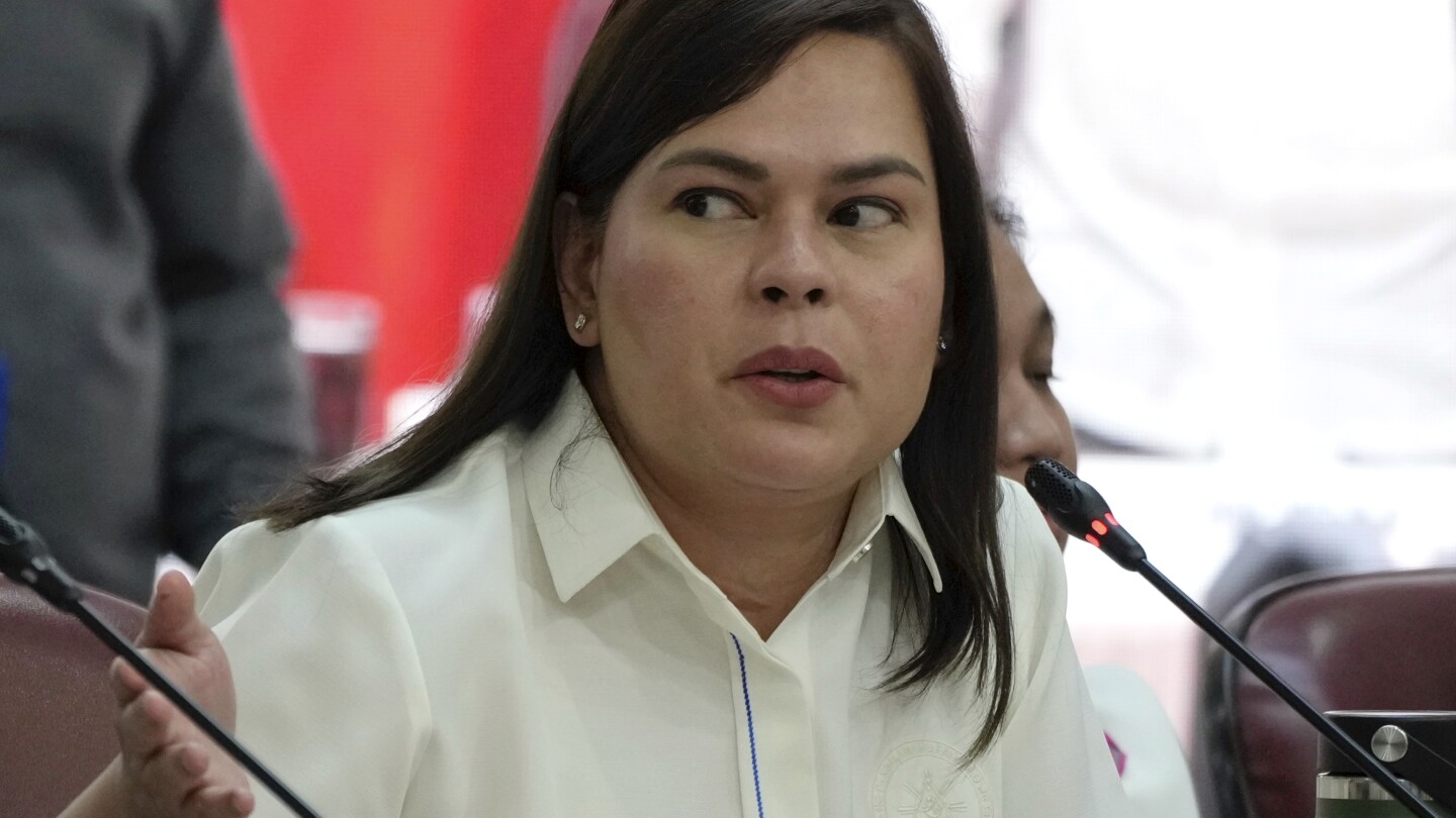 Philippine vice president impeached by House, faces Senate trial