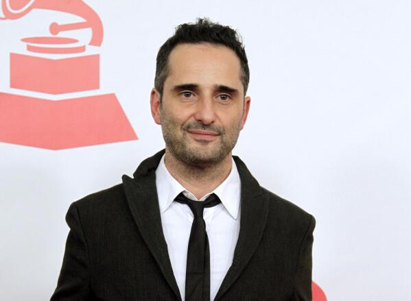 FILE - This Nov. 9, 2011 file photo shows musician Jorge Drexler, of Uruguay, at the Latin Recording Academy Person of the Year tribute to Shakira in Las Vegas. A mobile phone application Drexler created with Wake App designers will debut three new songs. He presented the project at the Billboard Latino Music Conference Tuesday in Miami. In Spain, it's already become a number one iTunes store app. (AP Photo/Julie Jacobson, file)