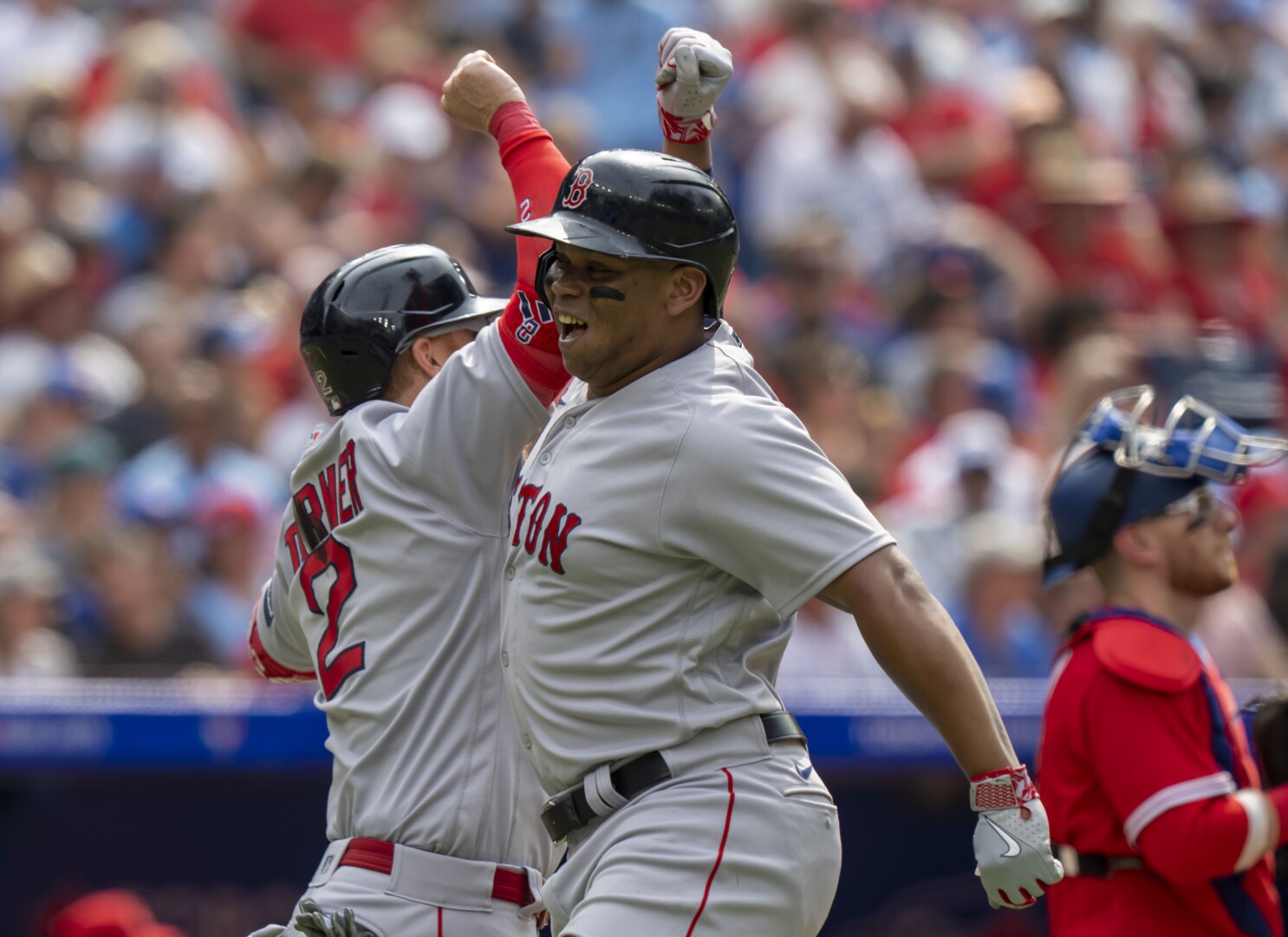 Devers hits 20th home run Red Sox beat Blue Jays 7-6 to spoil Canada Day celebrations | AP News