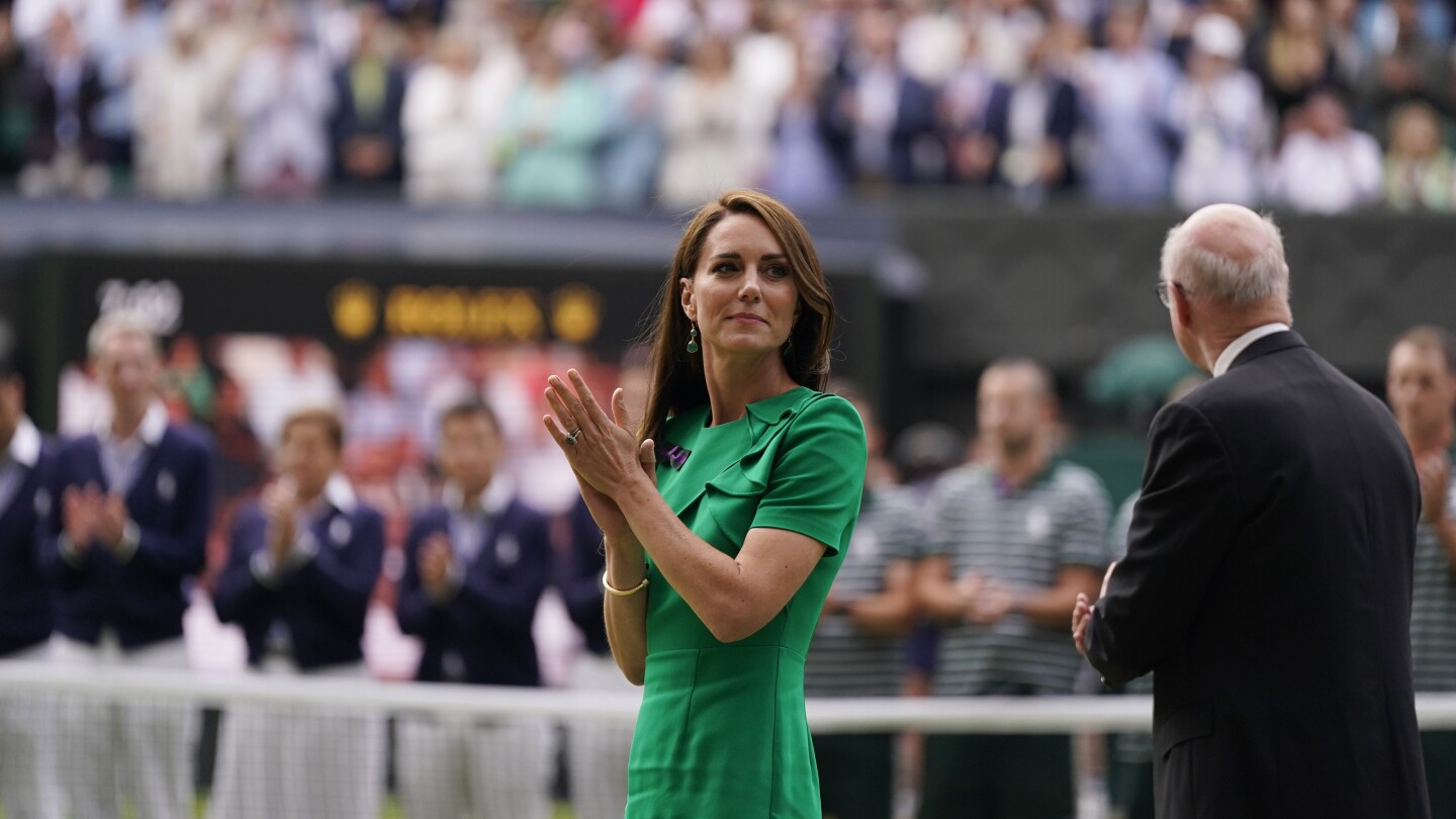 La principessa del Galles parteciperà alla finale maschile di Wimbledon