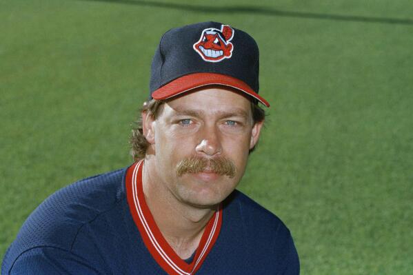 FILE - Cleveland Indians pitcher Doug Jones poses for a file photo in Cleveland, date not known. Jones, a five-time All-Star reliever who had his best success closing for the Indians, has died. He was 64. Jones spent seven seasons with the Indians and ranks third on the club's career saves list with 129. (AP Photo, File)