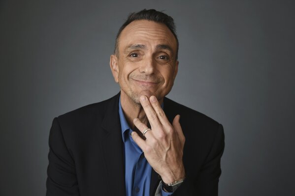 FILE - Actor Hank Azaria poses for a portrait during the 2020 Winter Television Critics Association Press Tour in Pasadena, Calif on Jan. 16, 2020. Azaria will host a half-hour podcast, “The Jim Brockmire Podcast,” featuring guests across sports and entertainment. The first guest is Charles Barkley on Wednesday’s debut. Azaria portrayed the foul-mouthed baseball announcer on the IFC channel comedy "Brockmire." (AP Photo/Chris Pizzello, File)
