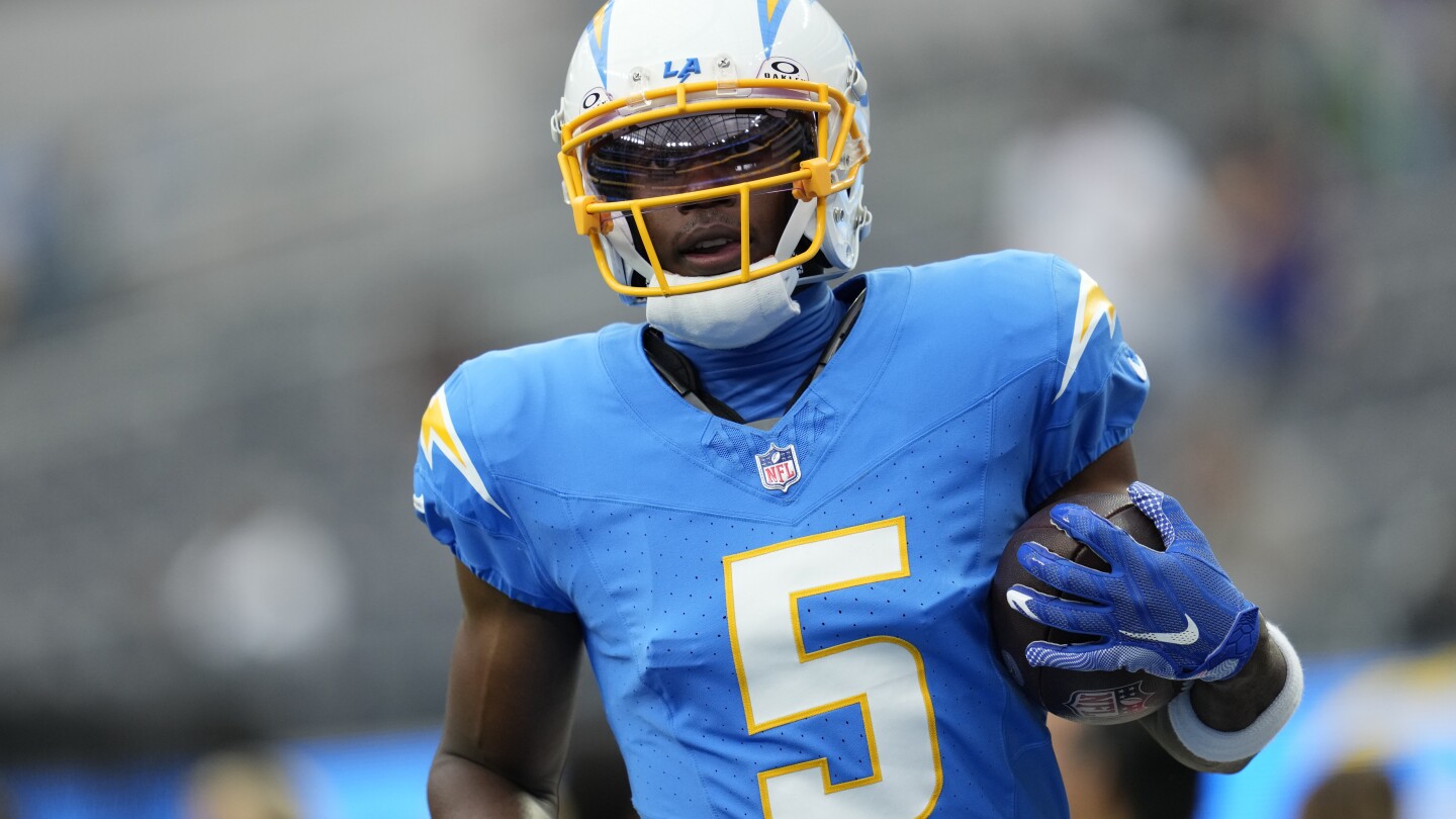 Receiver Joshua Palmer returns to practice for Chargers | AP News