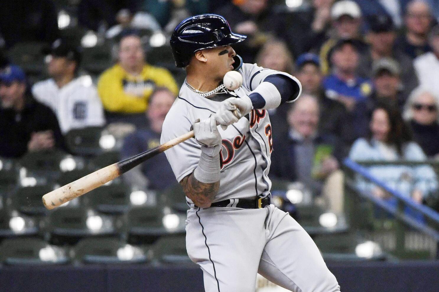 MILWAUKEE, WI - APRIL 16: Milwaukee Brewers left fielder Tyrone