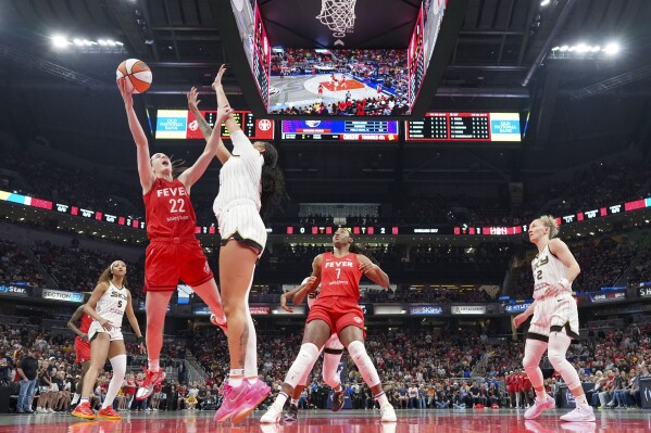 Caitlin Clark says flagrant foul for shoving Angel Reese was not  'malicious' | AP News