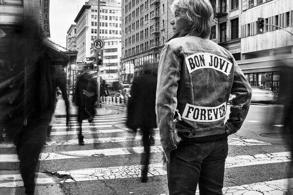 This cover image released by Island Records shows "Forever" by Bon Jovi. (Island Records via AP)