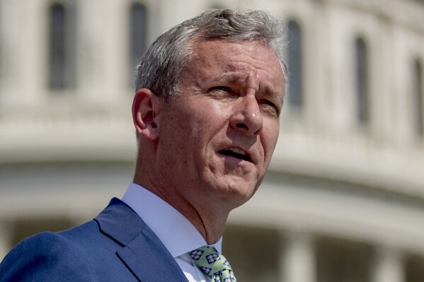 FILE - Rep. Matt Cartwright, D-Pa., from Pennsylvania's 8th U.S. Congressional District, speaks during a news conference at the Capitol building, in Washington, July 25, 2019. (AP Photo/Andrew Harnik, File)