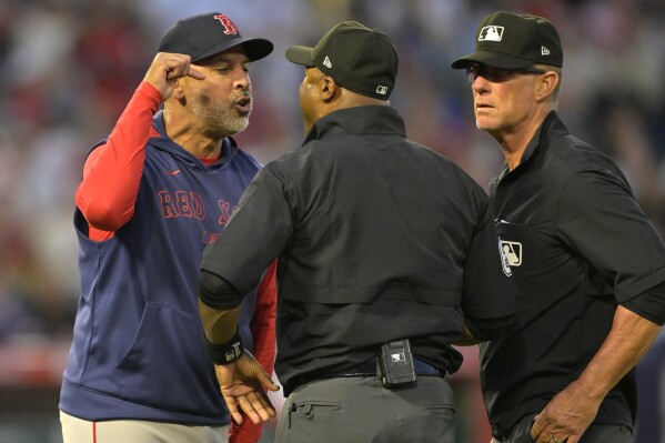 Red Sox manager Alex Cora ejected after another shaky start by Walker  Buehler in loss to Angels | AP News