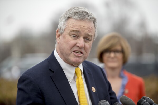 FILE - U.S. Rep. David Trone, D-Md., is seen speaking at a news conference in this Jan. 17, 2019, on Capitol Hill in Washington. Trone, who is running for Senate, has apologized for using a racial slur during a budget hearing, Thursday, March 21, 2024. (AP Photo/Andrew Harnik, File)