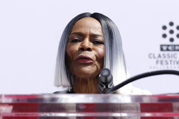 FILE - In an April 27, 2018 file photo, Cicely Tyson speaks at her Hand and Footprint Ceremony at the TCL Chinese Theatre, in Los Angeles. PWN Netwoek said Tuesday, August 13, 2019 that Cicely Tyso...