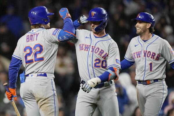 Alonso hits MLB-best 19th HR, Carrasco gets 1st win as Mets rout Cubs 10-1  to avoid sweep
