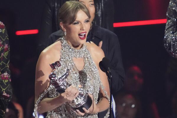 Taylor Swift accepts the award for video of the year for 