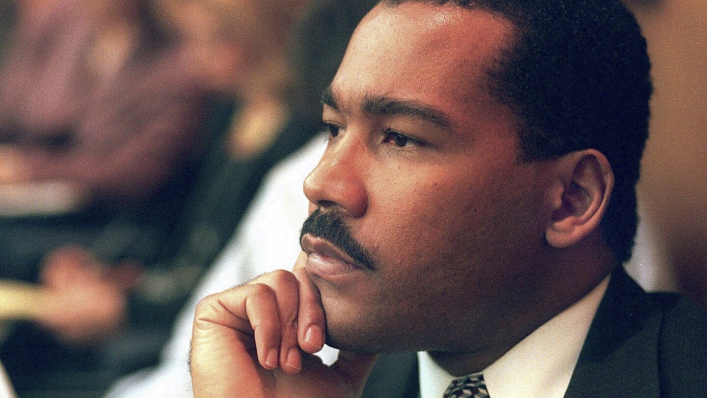 Декстър Скот Кинг, запомнен по време на мемориала като пазител на мечтата на баща си Мартин Лутър Кинг, младши