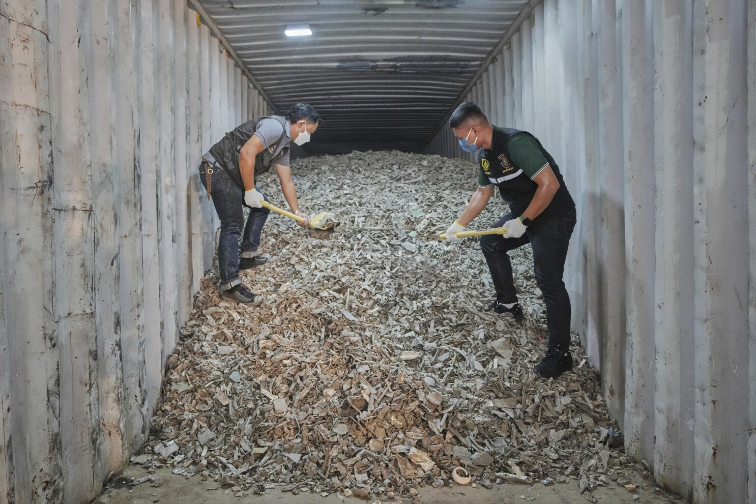 Thai officials seize over 200 tons of electronic waste illegally imported from the US