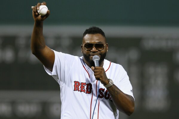David Ortiz Throws First Pitch to Jason Varitek, David Ortiz, The Papi to  the Captain, By Boston Red Sox