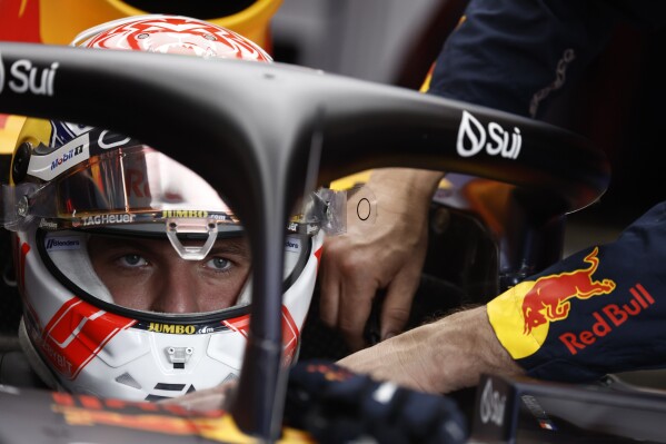Red Bull driver Max Verstappen of the Netherlands prior to the sprint race ahead of the Formula One Grand Prix at the Spa-Francorchamps racetrack in Spa, Belgium, Saturday, July 29, 2023. The Belgian Formula One Grand Prix will take place on Sunday. (Kenzo Tribouillard, Pool Photo via AP)