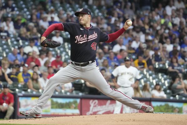 Corbin's resurgent outing helps Nationals beat Brewers 4-1