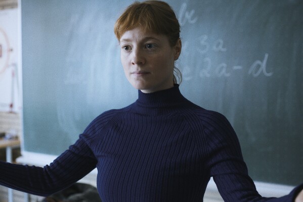 This image released by Sony Pictures Classics shows Leonie Benesch in a scene from "The Teachers' Lounge." (Judith Kaufmann/Sony Pictures Classics via AP)