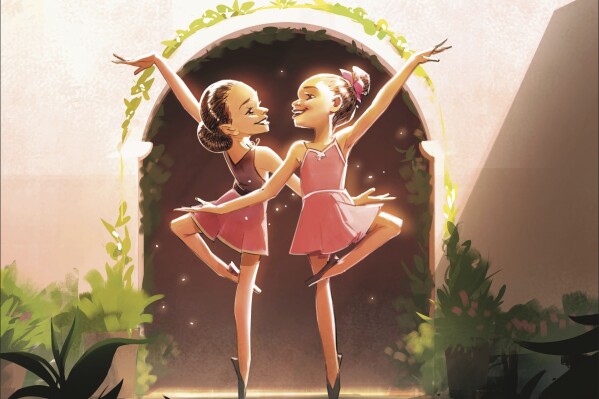 This cover image released by Nancy Paulsen Books shows "Bunheads, Act 2: The Dance of Courage" by Misty Copeland, with illustrations by Setor Fiadzigbey. (Nancy Paulsen Books via AP)