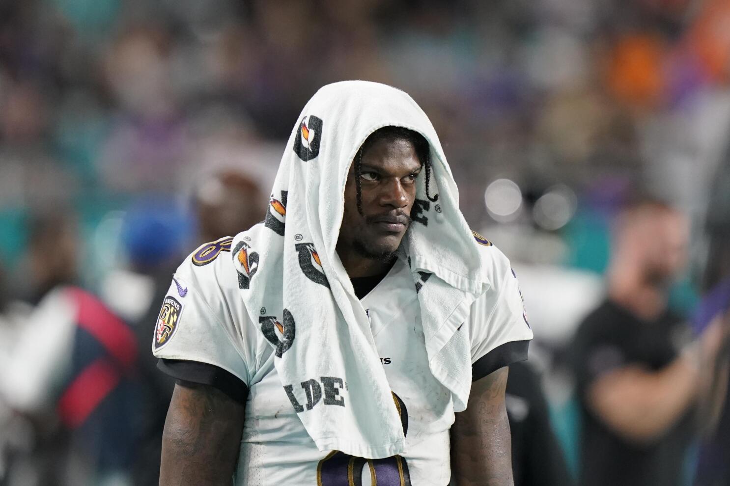 An unhappy homecoming this time for Ravens QB Lamar Jackson