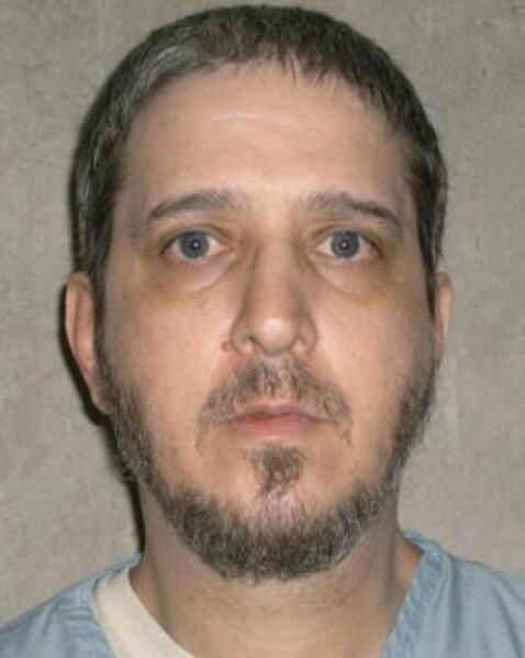 FILE - This undated file photo provided by the Oklahoma Department of Corrections shows death row inmate Richard Glossip. Glossip was convicted of ordering the beating death of Oklahoma City motel owner Barry Van Treese in 1997 and was sentenced to die. (Oklahoma Department of Corrections via AP, File)