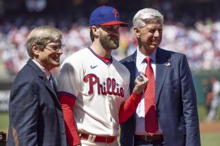 Bryce Harper wants your hat': The Phillies star swapped caps with