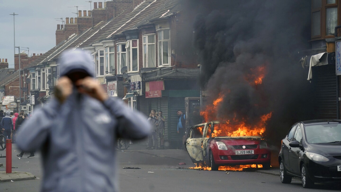 UK chief Starmer condemns assault on asylum-seeker lodge as far-right violence spreads