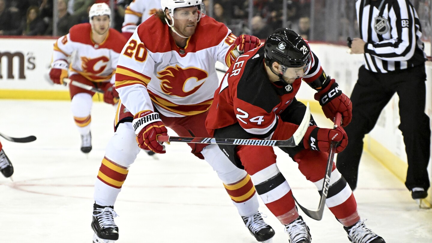 Маркстрьом направи 37 спасявания, когато Flames победиха Devils с 5-3 за третата им поредна победа