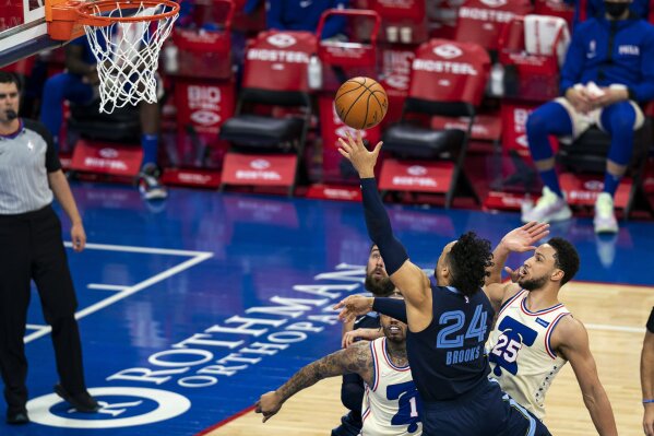 Philadelphia 76ers' Mike Scott appears to get into fight with