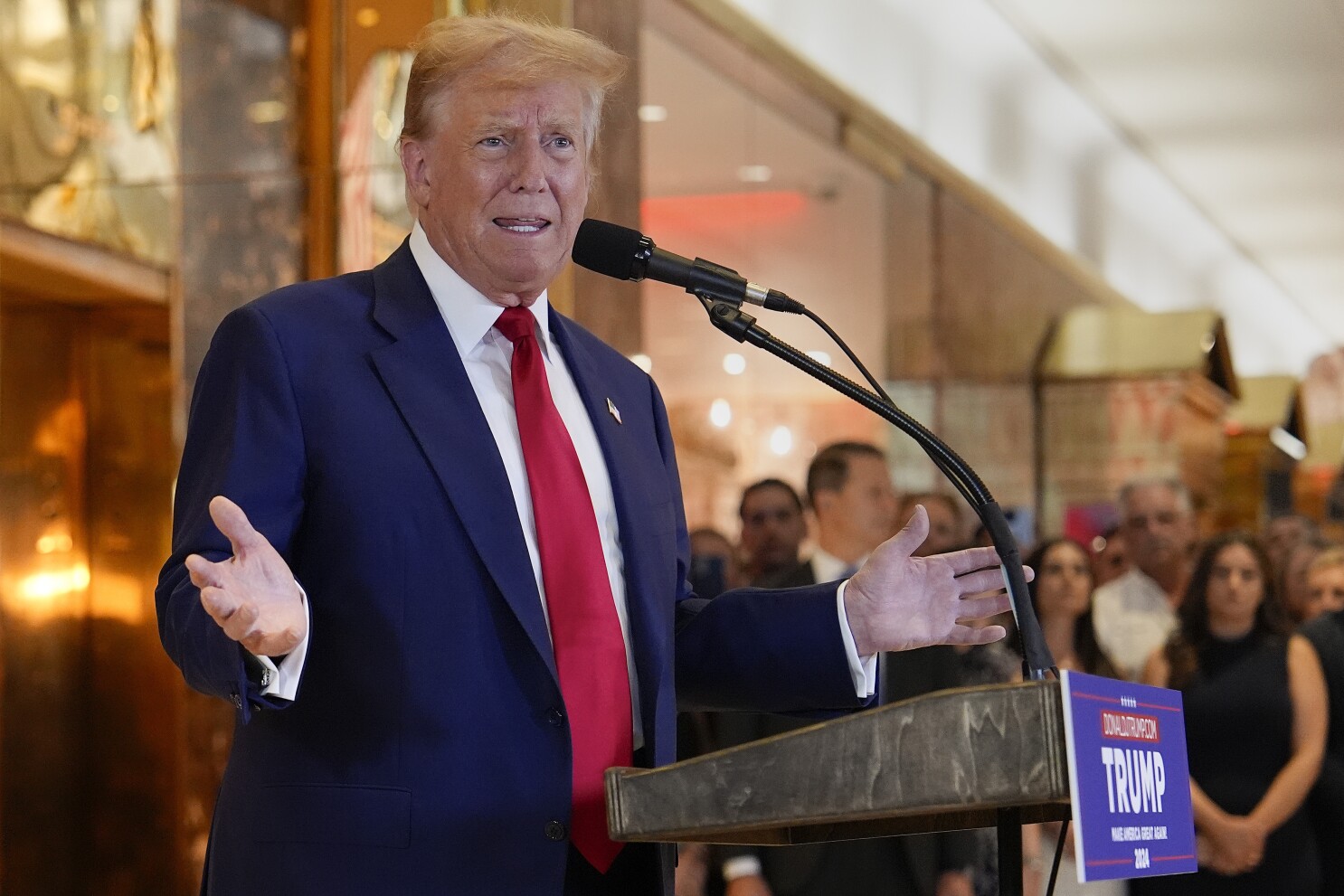 Trump responds to guilty verdict by falsely blasting 'rigged trial' | AP  News