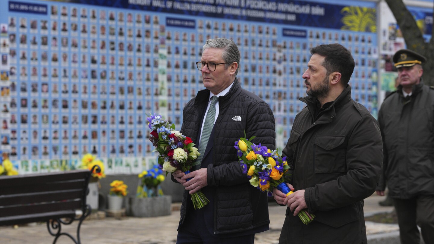 UK’s Starmer in Kyiv for security talks with a pledge for a ‘100-year partnership’ with Ukraine